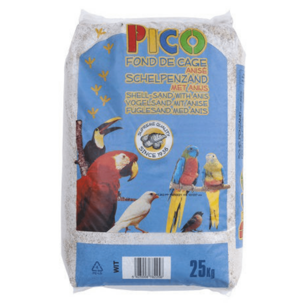 Grizo - SCHELPENZAND WIT PICO (25kg)